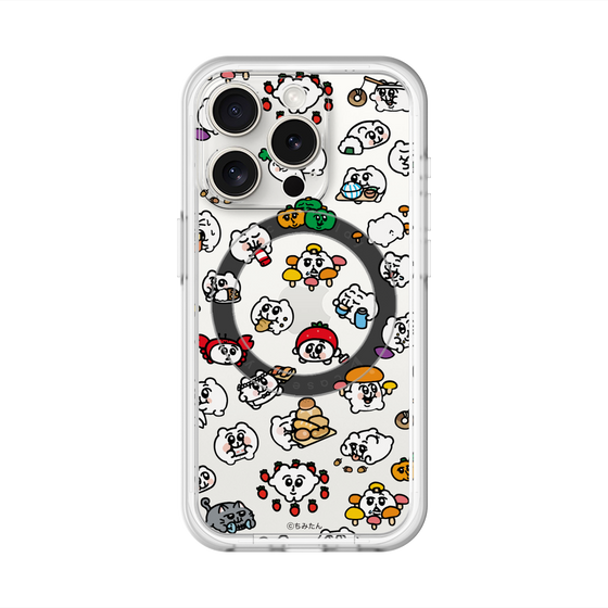 スリムプロテクションプレミアムケース with MagSafe［ ちみたん - ちみたんがいっぱい - 食べ物編 ］