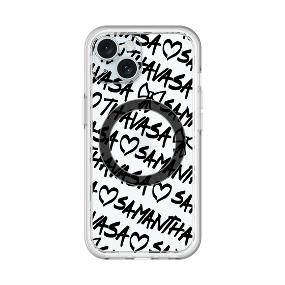 スリムプロテクションプレミアムケース with MagSafe［ Samantha Thavasa - スクリッタ - クリア ］