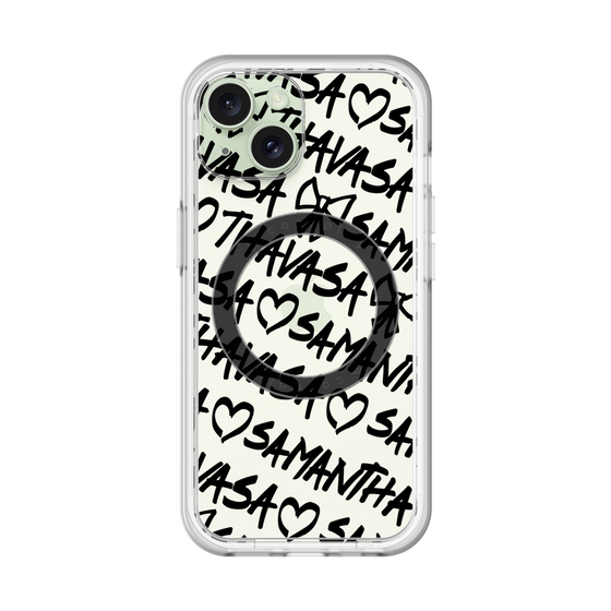 スリムプロテクションプレミアムケース with MagSafe［ Samantha Thavasa - スクリッタ - クリア ］