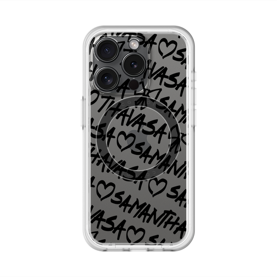 スリムプロテクションプレミアムケース with MagSafe［ Samantha Thavasa - スクリッタ - クリア ］