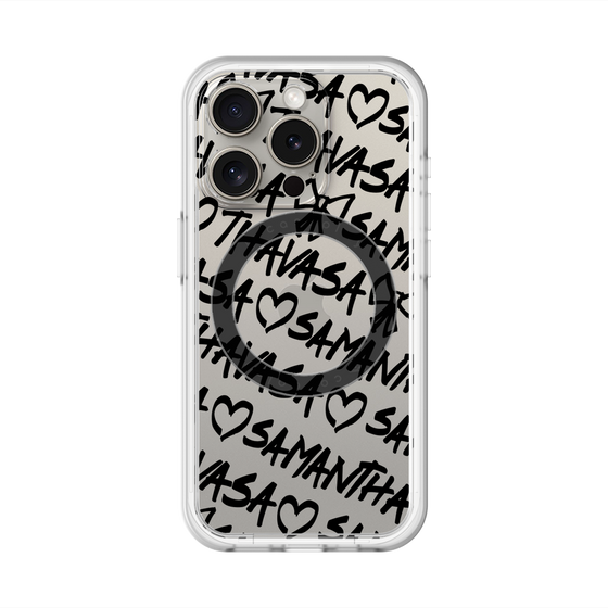 スリムプロテクションプレミアムケース with MagSafe［ Samantha Thavasa - スクリッタ - クリア ］