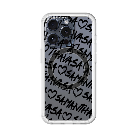 スリムプロテクションプレミアムケース with MagSafe［ Samantha Thavasa - スクリッタ - クリア ］