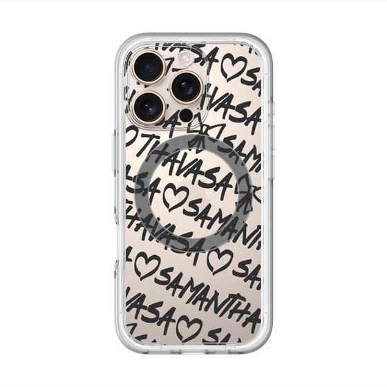 スリムプロテクションプレミアムケース with MagSafe［ Samantha Thavasa - スクリッタ - クリア ］