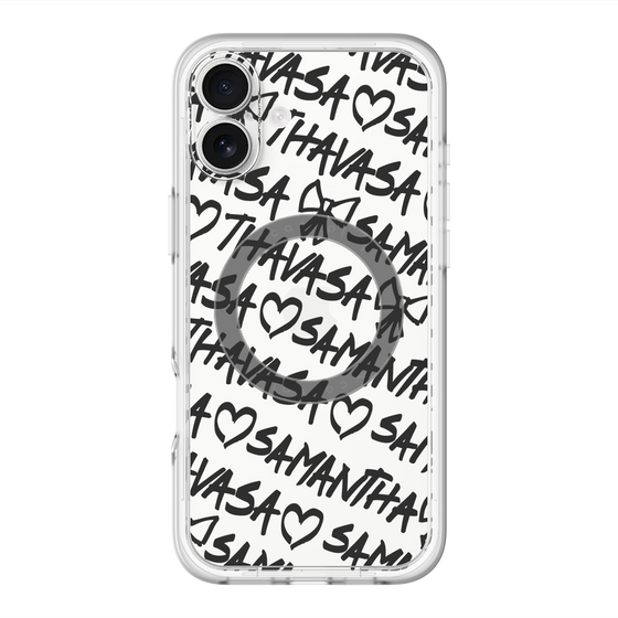 スリムプロテクションプレミアムケース with MagSafe［ Samantha Thavasa - スクリッタ - クリア ］