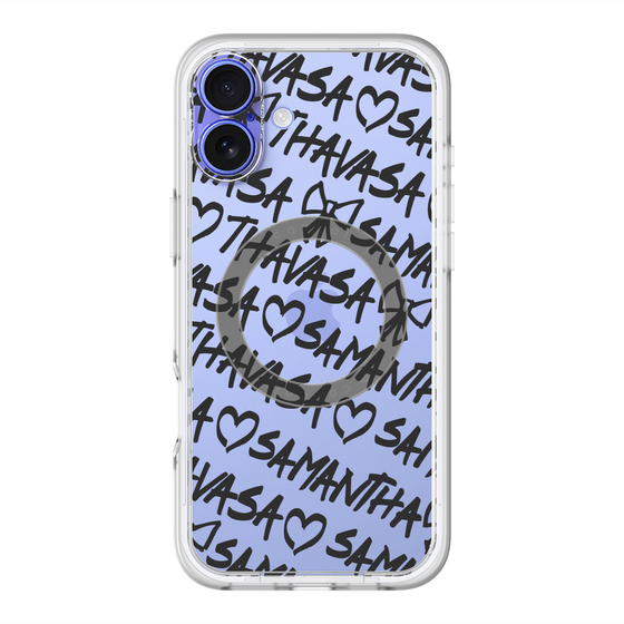 スリムプロテクションプレミアムケース with MagSafe［ Samantha Thavasa - スクリッタ - クリア ］