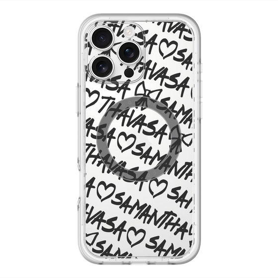 スリムプロテクションプレミアムケース with MagSafe［ Samantha Thavasa - スクリッタ - クリア ］