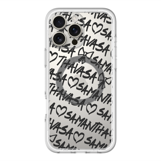 スリムプロテクションプレミアムケース with MagSafe［ Samantha Thavasa - スクリッタ - クリア ］