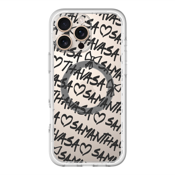 スリムプロテクションプレミアムケース with MagSafe［ Samantha Thavasa - スクリッタ - クリア ］