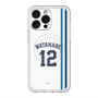 スリムプロテクションプレミアムケース with MagSafe［ 埼玉西武ライオンズ- #12 WATANABE - ホーム ］