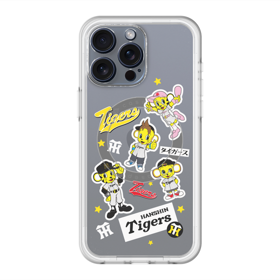スリムプロテクションプレミアムケース with MagSafe［ 阪神タイガース - ステッカー ］
