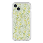 スリムプロテクションプレミアムケース with MagSafe［ 日比谷花壇 - DelicateGeometry - ライトグリーン ］