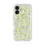 スリムプロテクションプレミアムケース with MagSafe［ 日比谷花壇 - DelicateGeometry - ライトグリーン ］
