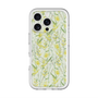 スリムプロテクションプレミアムケース with MagSafe［ 日比谷花壇 - DelicateGeometry - ライトグリーン ］