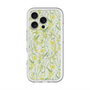 スリムプロテクションプレミアムケース with MagSafe［ 日比谷花壇 - DelicateGeometry - ライトグリーン ］