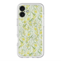 スリムプロテクションプレミアムケース with MagSafe［ 日比谷花壇 - DelicateGeometry - ライトグリーン ］