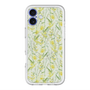 スリムプロテクションプレミアムケース with MagSafe［ 日比谷花壇 - DelicateGeometry - ライトグリーン ］