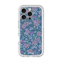 スリムプロテクションプレミアムケース with MagSafe［ 日比谷花壇 - FloralSymphony - ネイビー ］