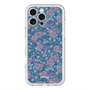 スリムプロテクションプレミアムケース with MagSafe［ 日比谷花壇 - FloralSymphony - ネイビー ］