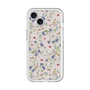 スリムプロテクションプレミアムケース with MagSafe［ 日比谷花壇 - FloralSymphony - ベージュ ］