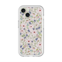スリムプロテクションプレミアムケース with MagSafe［ 日比谷花壇 - FloralSymphony - ベージュ ］