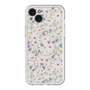スリムプロテクションプレミアムケース with MagSafe［ 日比谷花壇 - FloralSymphony - ベージュ ］