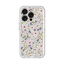 スリムプロテクションプレミアムケース with MagSafe［ 日比谷花壇 - FloralSymphony - ベージュ ］