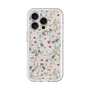 スリムプロテクションプレミアムケース with MagSafe［ 日比谷花壇 - FloralSymphony - ベージュ ］