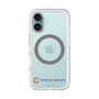 スリムプロテクションプレミアムケース with MagSafe［ クリアソン新宿 - 横組みロゴ1 ］