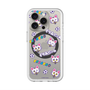 スリムプロテクションプレミアムケース with MagSafe［ クリアソン新宿 - くりあにゃん - 総柄 ］