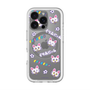 スリムプロテクションプレミアムケース with MagSafe［ クリアソン新宿 - くりあにゃん - 総柄 ］