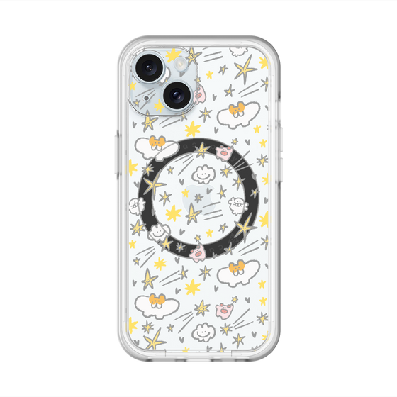 スリムプロテクションプレミアムケース with MagSafe［ もくもくちゃん - スター ］