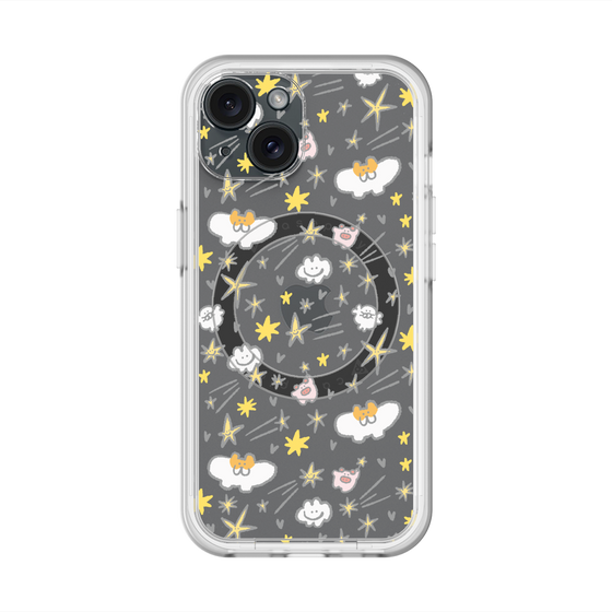 スリムプロテクションプレミアムケース with MagSafe［ もくもくちゃん - スター ］