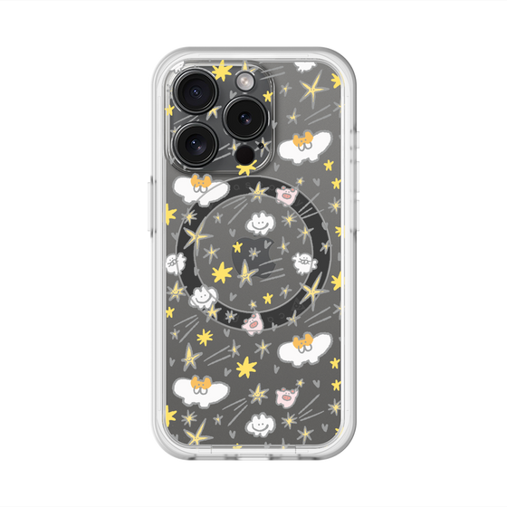 スリムプロテクションプレミアムケース with MagSafe［ もくもくちゃん - スター ］