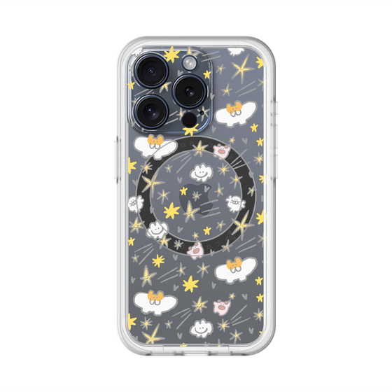 スリムプロテクションプレミアムケース with MagSafe［ もくもくちゃん - スター ］