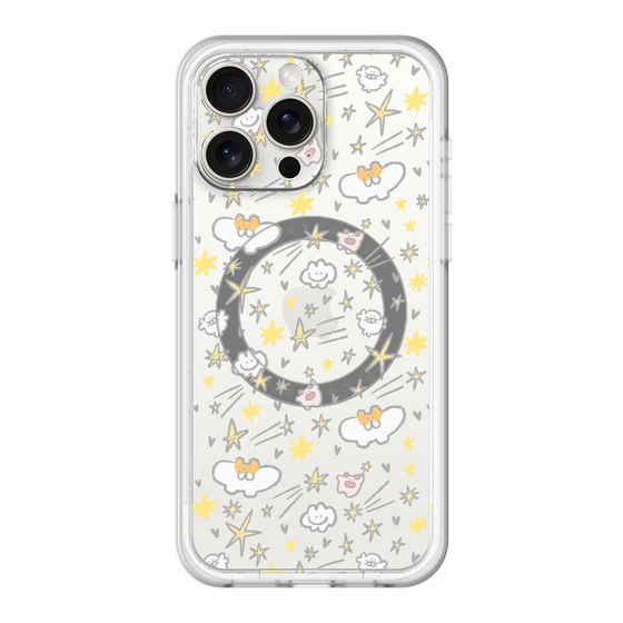 スリムプロテクションプレミアムケース with MagSafe［ もくもくちゃん - スター ］