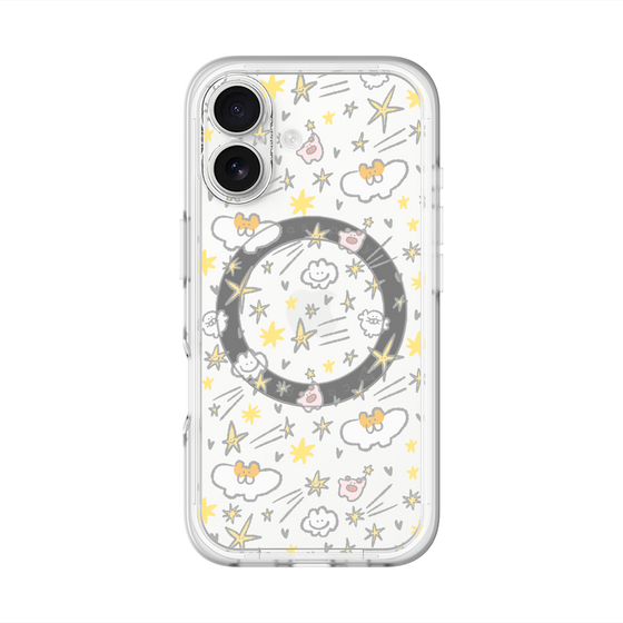 スリムプロテクションプレミアムケース with MagSafe［ もくもくちゃん - スター ］