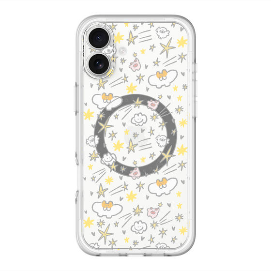 スリムプロテクションプレミアムケース with MagSafe［ もくもくちゃん - スター ］