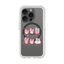 スリムプロテクションプレミアムケース with MagSafe［ もくもくちゃん - リボン ］