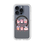 スリムプロテクションプレミアムケース with MagSafe［ もくもくちゃん - リボン ］