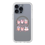 スリムプロテクションプレミアムケース with MagSafe［ もくもくちゃん - リボン ］