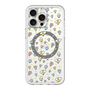 スリムプロテクションプレミアムケース with MagSafe［ もくもくちゃん - フラワー - お花畑 ］