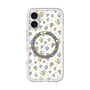 スリムプロテクションプレミアムケース with MagSafe［ もくもくちゃん - フラワー - お花畑 ］