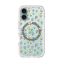 スリムプロテクションプレミアムケース with MagSafe［ もくもくちゃん - フラワー - お花畑 ］