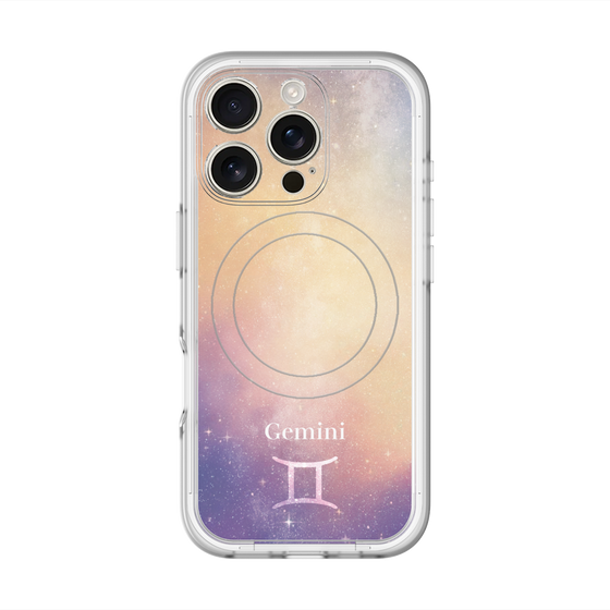 スリムプロテクションプレミアムケース with MagSafe［ STARRY SIGNS - オリジナル - Gemini ］
