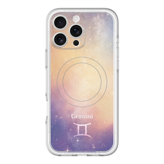 スリムプロテクションプレミアムケース with MagSafe［ STARRY SIGNS - オリジナル - Gemini ］