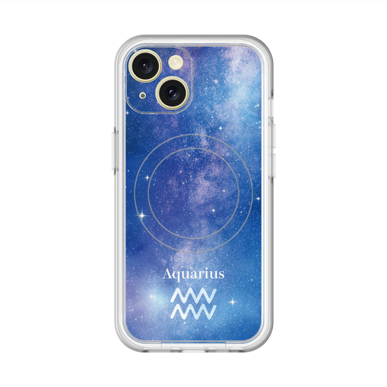 スリムプロテクションプレミアムケース with MagSafe［ STARRY SIGNS - オリジナル - Aquarius ］