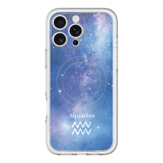 スリムプロテクションプレミアムケース with MagSafe［ STARRY SIGNS - オリジナル - Aquarius ］