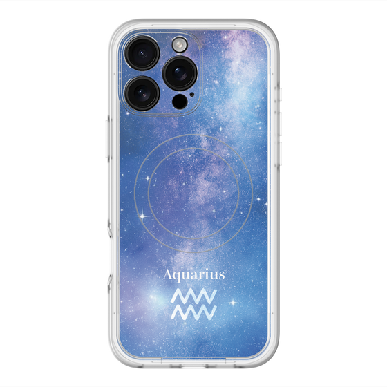 スリムプロテクションプレミアムケース with MagSafe［ STARRY SIGNS - オリジナル - Aquarius ］
