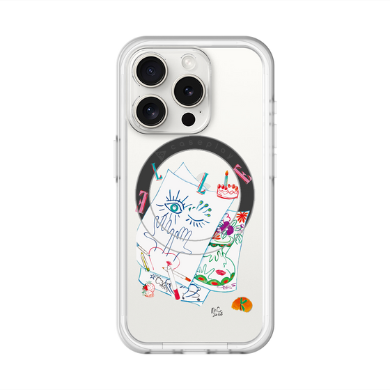 スリムプロテクションプレミアムケース with MagSafe［ ELLE - 80 YEARS - MARION CHARLET ］
