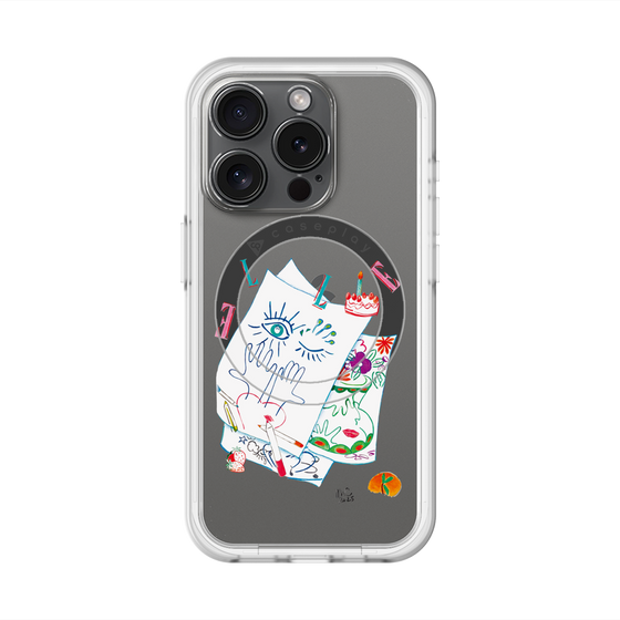 スリムプロテクションプレミアムケース with MagSafe［ ELLE - 80 YEARS - MARION CHARLET ］